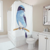 Rideaux De Douche Oiseau bleu (En situation)