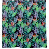 Rideaux De Douche Oiseau d'aquarelle du paradis (Devant)