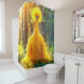Rideaux De Douche Oiseau jaune (En situation)