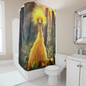Rideaux De Douche Oiseau jaune (En situation)