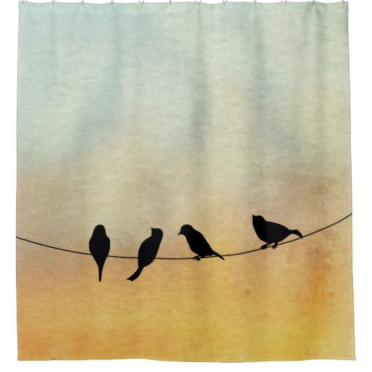 Rideaux De Douche Oiseaux (Devant)