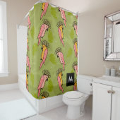 Rideaux De Douche Oiseaux Cacatoès Été Monstera Verdure (En situation)