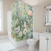 Rideaux De Douche Oiseaux chanteurs (En situation)