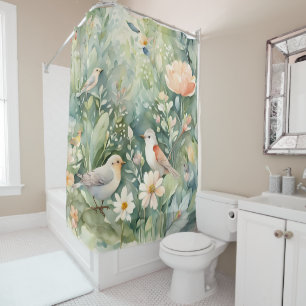 Rideaux De Douche Oiseaux chanteurs