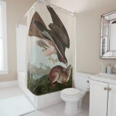 Rideaux De Douche Oiseaux communs de buzzard d'Amérique Audubon Impr (En situation)