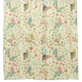 Rideaux De Douche Oiseaux de Shabby & Branches Jaune (Devant)