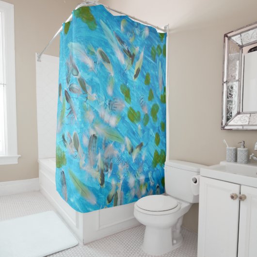 Rideaux De Douche Oiseaux océaniques (En situation)