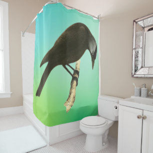 Rideaux De Douche Oiseaux sauvages - Le Corbeau