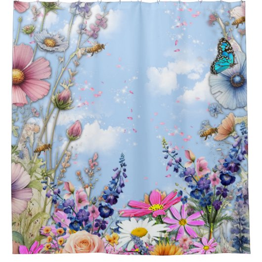 Rideaux De Douche Oiseaux tropicaux du paradis (Devant)