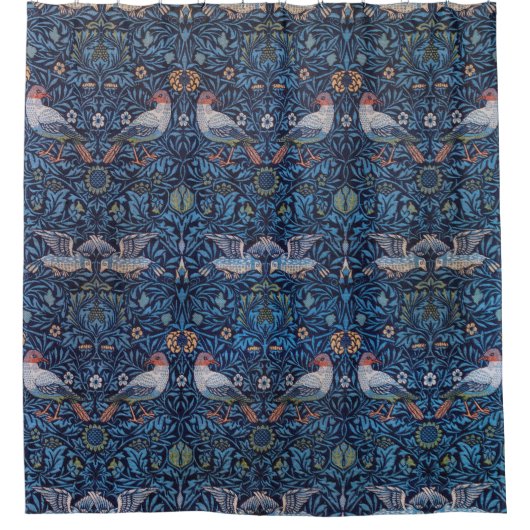 Rideaux De Douche Oiseaux, William Morris (Devant)