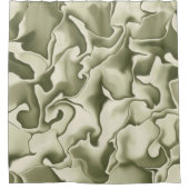 Rideaux De Douche Olive de fumée vert et bronze (Devant)