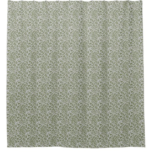 Rideaux De Douche Olive grey spotted leopard (Devant)