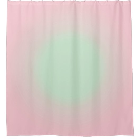 Rideaux De Douche Ombre Gradient Et Mint Rose (Devant)