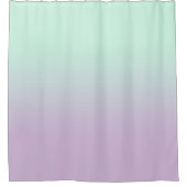 Rideaux De Douche Ombre Gradient Mint Et Lilac (Devant)