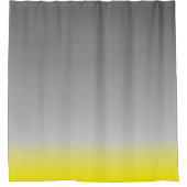 Rideaux De Douche ombré gris jaune moderne (Devant)