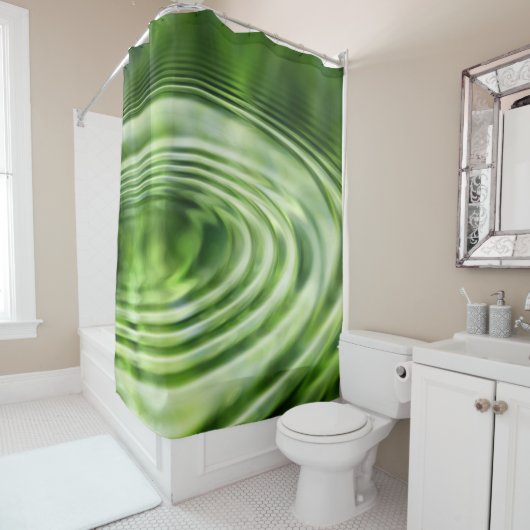 Rideaux De Douche Ondes concentriques (En situation)