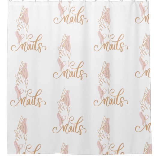 Rideaux De Douche ongles (Devant)