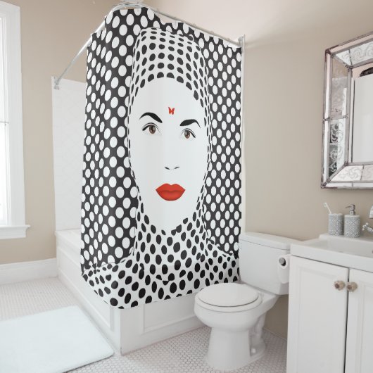 Rideaux De Douche Op art (En situation)