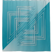 Rideaux De Douche Opal Turquoise blanc (Devant)