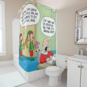 Rideaux De Douche Opération atelier père Noël (En situation)