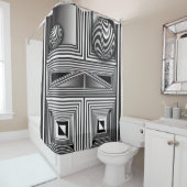 Rideaux De Douche Optique via Formes (En situation)