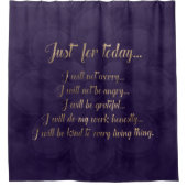 Rideaux De Douche Or de principes de Reiki sur le lotus pourpre (Devant)