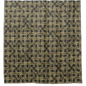 Rideaux De Douche Or gratté Glamour Moderne Doré (Devant)