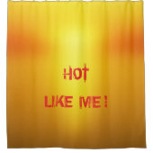 Rideaux De Douche Orange Chaud. (Devant)