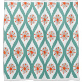 Rideaux De Douche Orange et abrégé sur Teal (Devant)