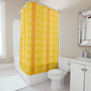 Rideaux De Douche Orange Jaune 10