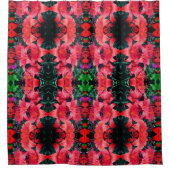 Rideaux De Douche Orange Lily Flowers Abstrait Art Motif (Devant)