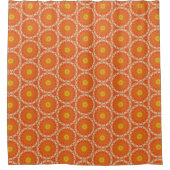 Rideaux De Douche Orange Slice Mandala Cute Trendy Fruit Slice (Devant)