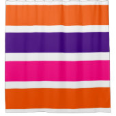 Rideaux De Douche Orange, violet et roses chaudes (Devant)