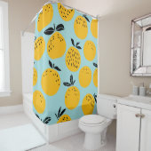 Rideaux De Douche Oranges fruits sans couture motif (En situation)