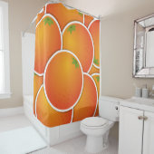 Rideaux De Douche Oranges funky (En situation)