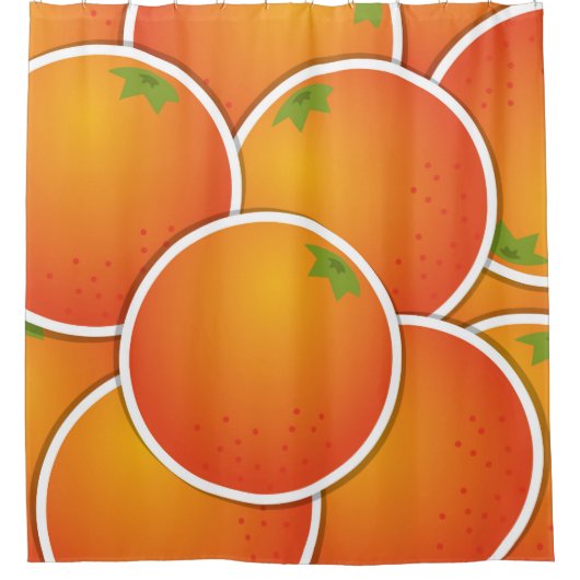 Rideaux De Douche Oranges funky (Devant)
