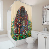 Rideaux De Douche orangoutan roi cornsilk (En situation)