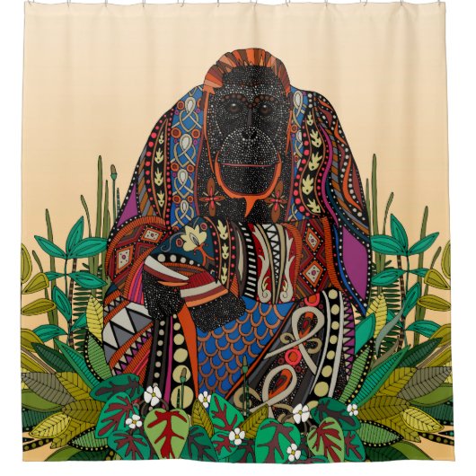 Rideaux De Douche orangoutan roi cornsilk (Devant)