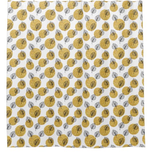 Rideaux De Douche Orbes dorées (Devant)