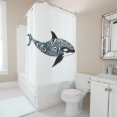 Rideaux De Douche Orca doodle Petit (En situation)