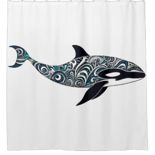 Rideaux De Douche Orca doodle Petit