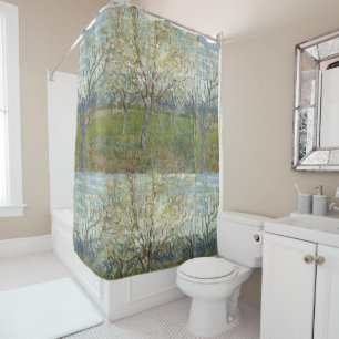 Rideaux De Douche Orchard Van Gogh avec Apricot en fleurs