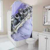 Rideaux De Douche Orchestre de musique Clarinet Sheet (En situation)