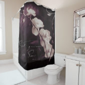 Rideaux De Douche Orchidée violette (En situation)