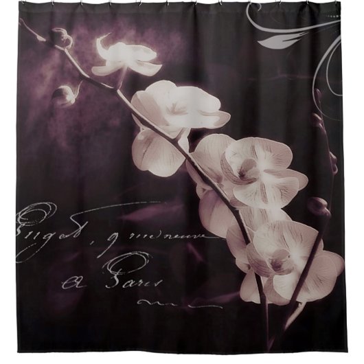 Rideaux De Douche Orchidée violette (Devant)