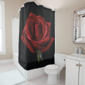 Rideaux De Douche oreiller rouge (En situation)