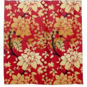 Rideaux De Douche Oriental Golden Flowers (Devant)