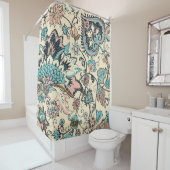 Rideaux De Douche Oriental Paisley : Elégance Textile Stylisée. (En situation)
