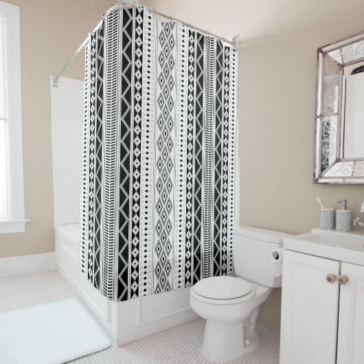Rideaux De Douche Ornement bohème (En situation)