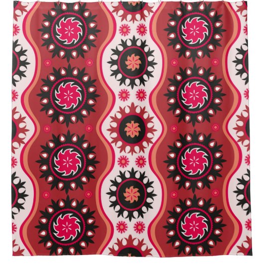 Rideaux De Douche Ornement oriental traditionnel sans soudure (Devant)